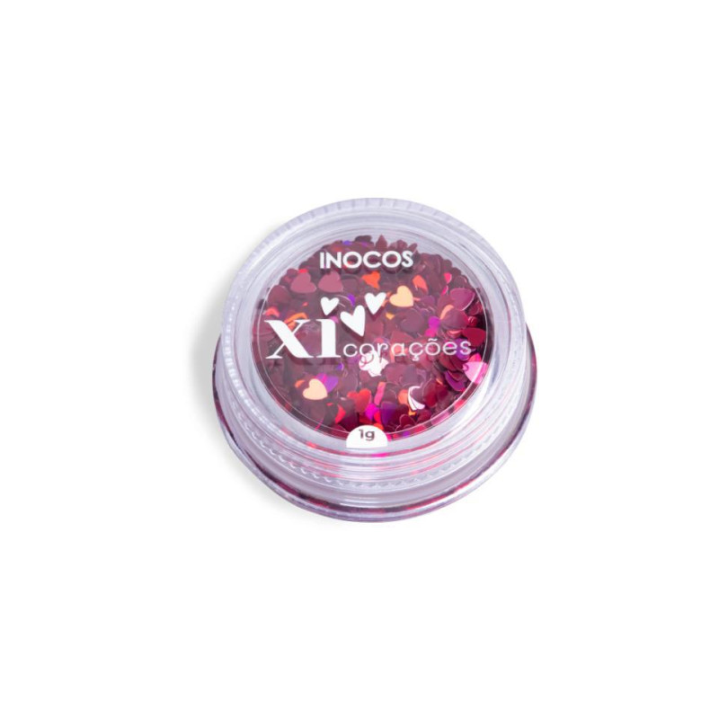 GLITER ROSA HOLOGRAFICO INOCOS  1GR