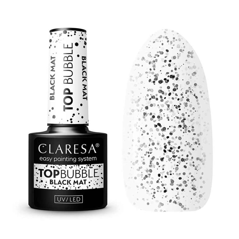 TOP COAT NO WIPE MATE BUBBLE NEGRO CLARESA