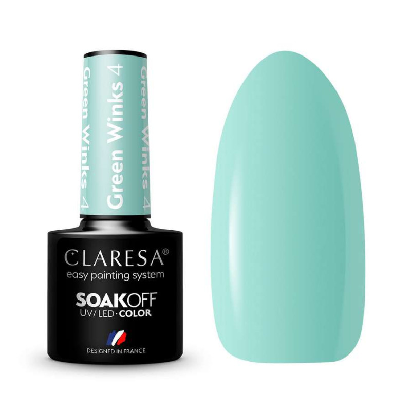 ESMALTE SEMIPERMANTENTE GREEN WINKS 4 CLARESA