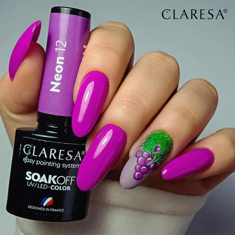 ESMALTE SEMIPERMANTENTE NEON 12 CLARESA