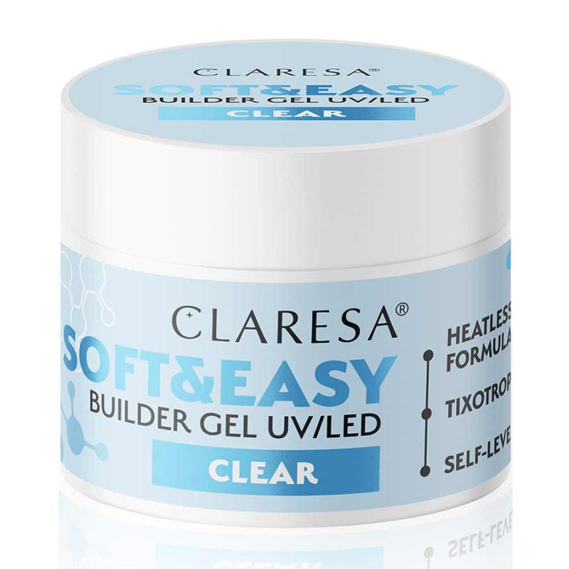 BUILDER GEL SOFT AND EASY CLEAR 12GR CLARESA