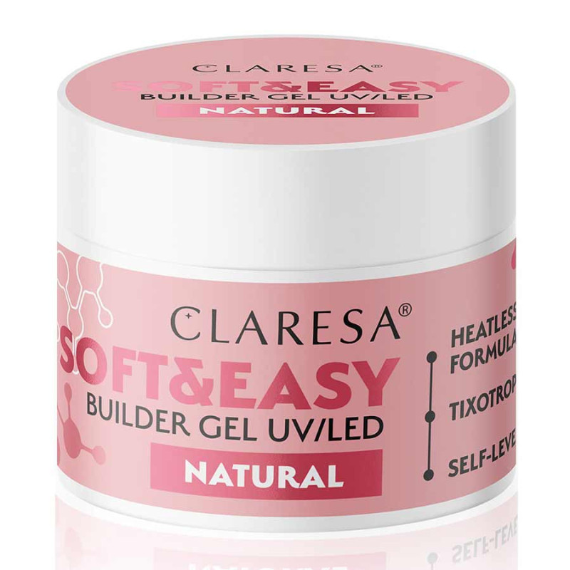 BUILDER GEL SOFT AND EASY NATURAL 45GR CLARESA