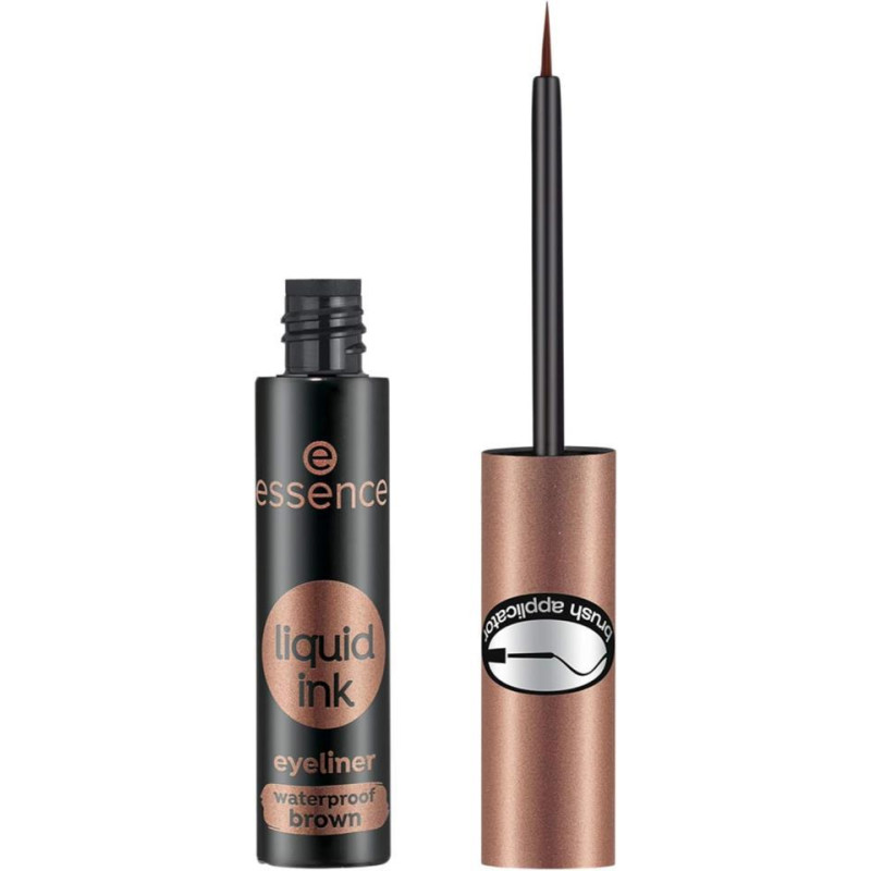 EYELINER LIQUID INK BROWN WATERPROFF ESSENCE 