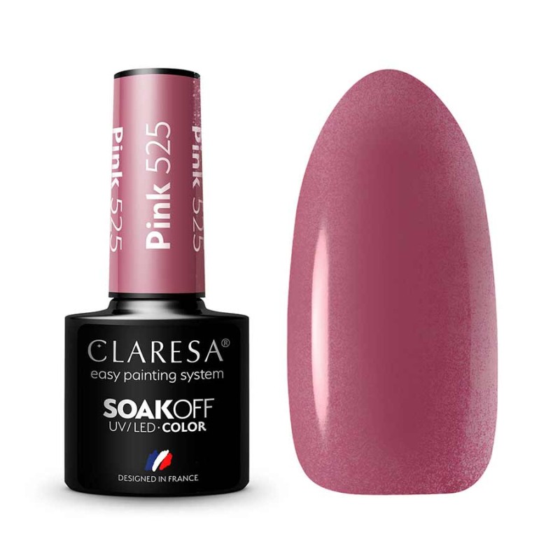 ESMALTE SEMIPERMANTENTE ROSA 525 CLARESA