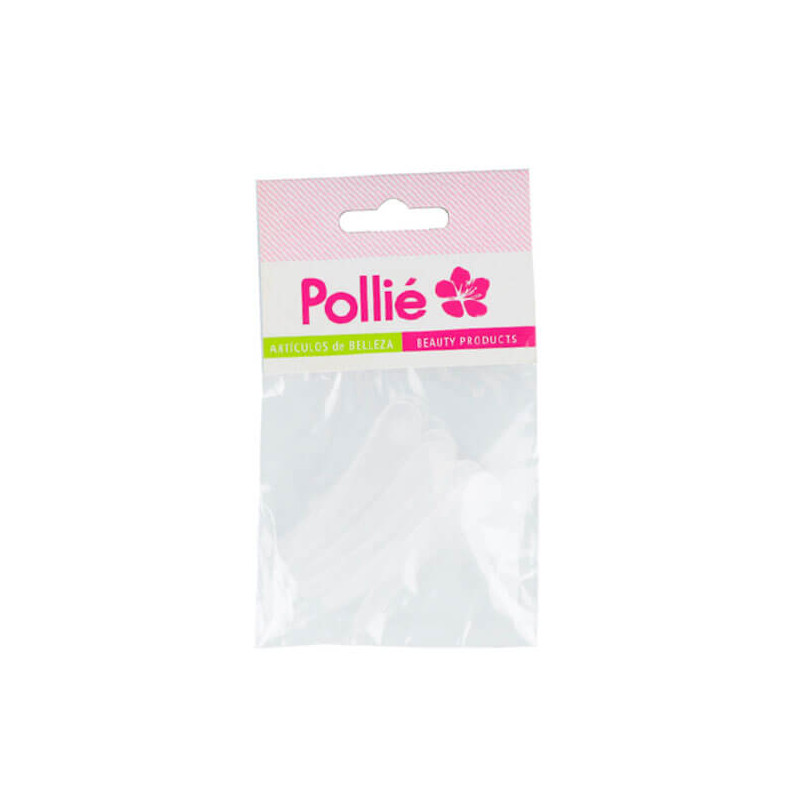 BOLSA 10 MINI ESPATULAS  CREMA TRANSPARENTES