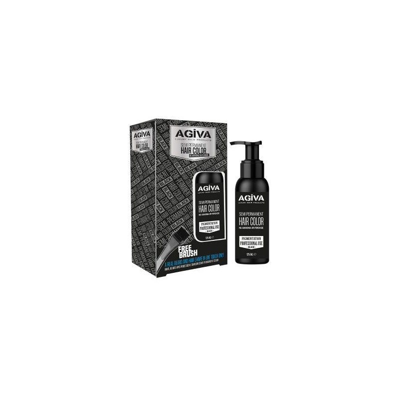 HAIR COLOR TINTE DE BARBA AGIVA BLACK 125ML