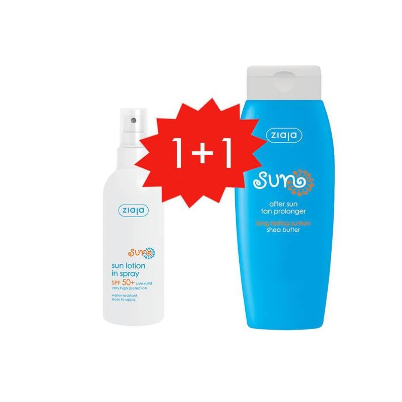 SET PROTECTOR SOLAR SPF50   AFTER SUN ZIAJA 