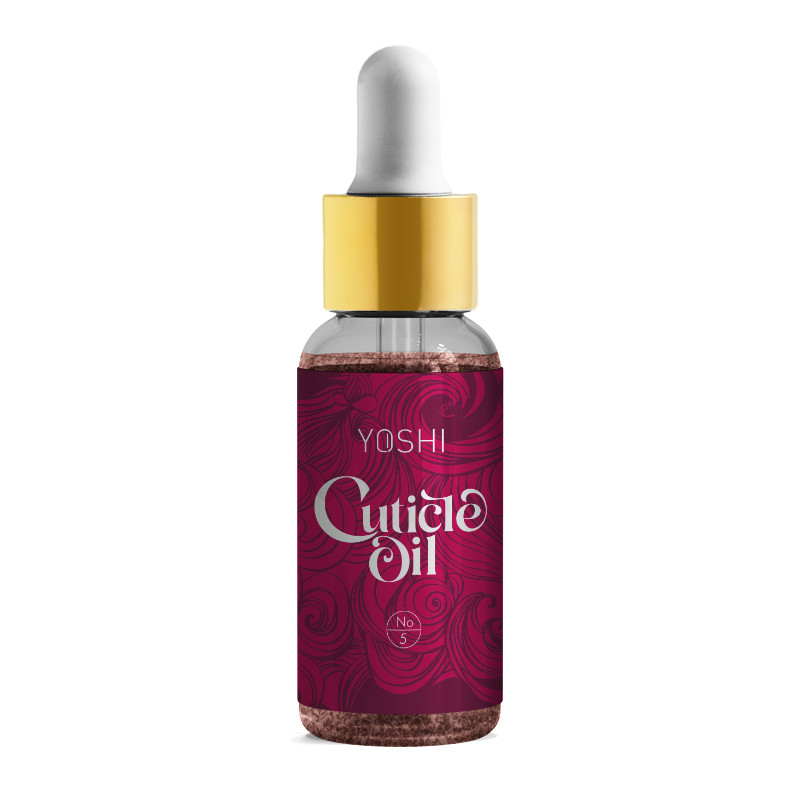 ACEITE DE CUTICULAS N5 PINK PURPURINA YOSHI 15ML