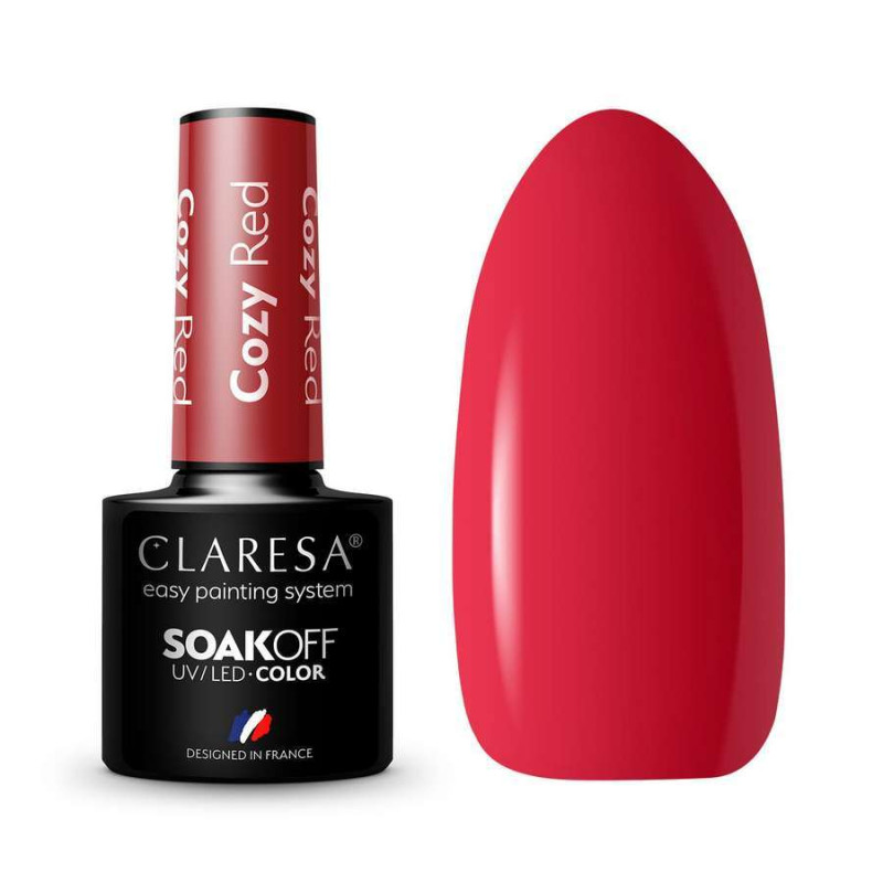 ESMALTE SEMIPERMANTENTE COZY RED CLARESA