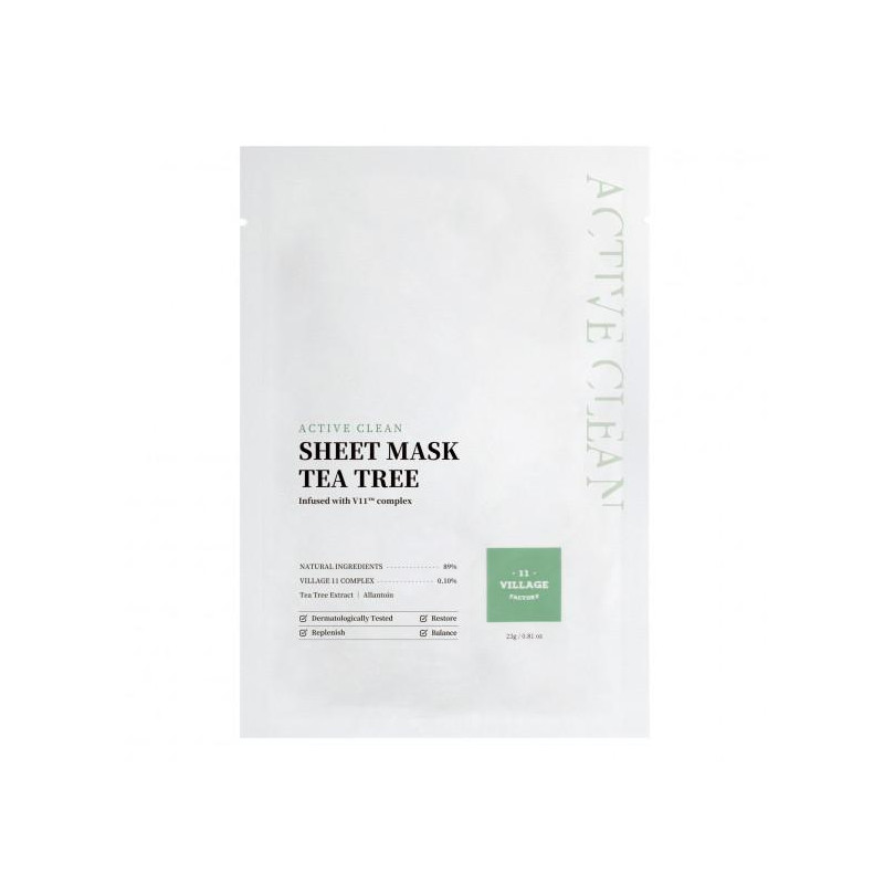ACTIVE CLEAN SHEET MASK TEA TREE 23GR