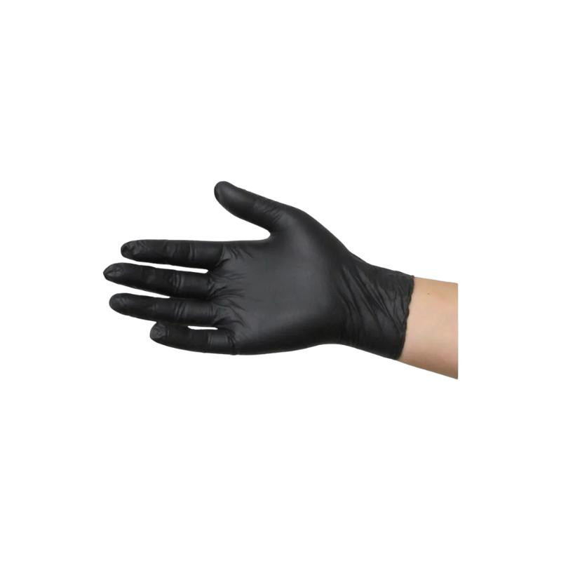 CAJA 100 GUANTES NITRILO NEGRO  SIN POLVO M