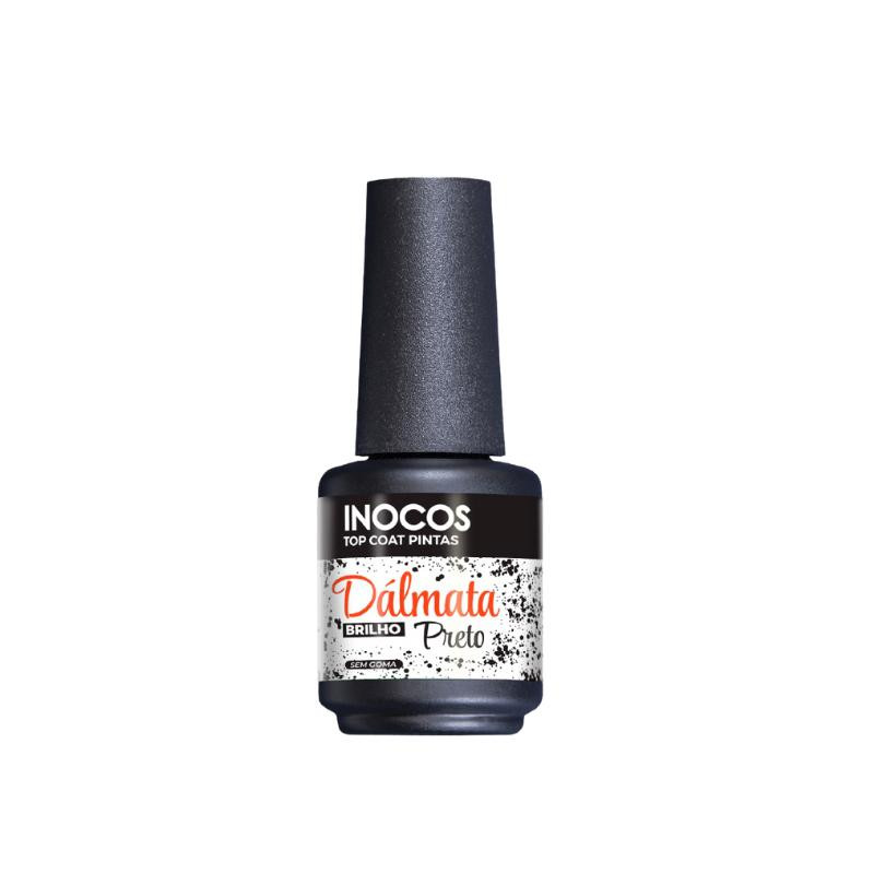  TOP COAT DALMATA PRETO BRILHO 15ML   INOCOS