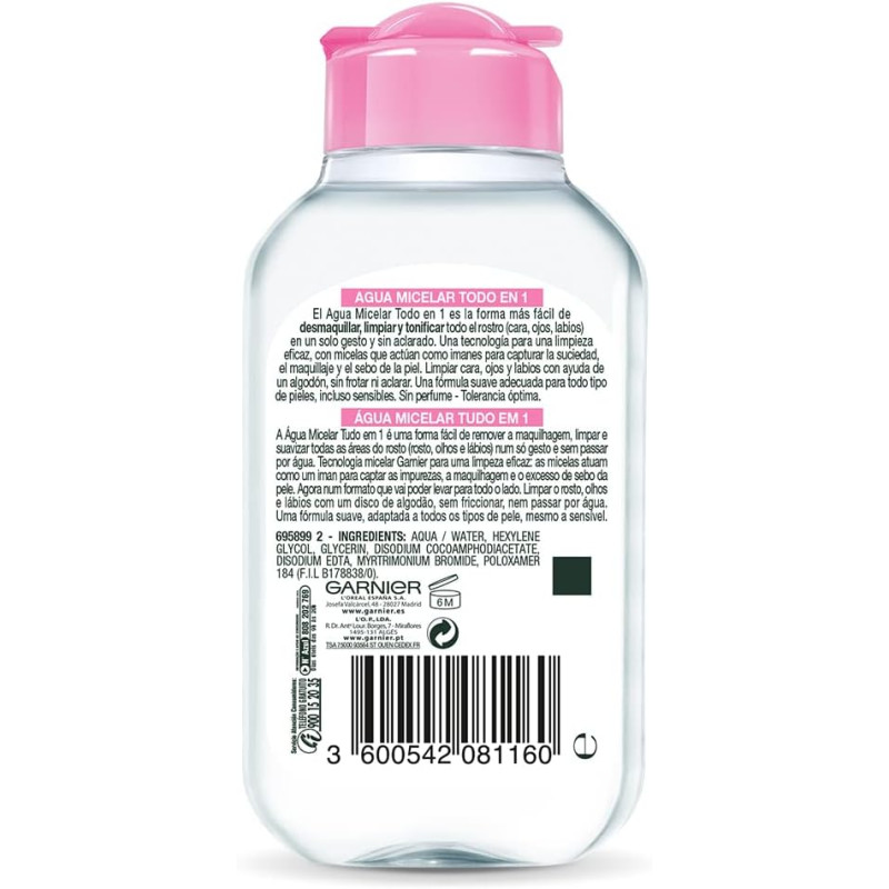 GARNIER SKIN ACTIVE AGUA MICELAR 100ML 