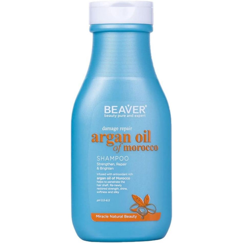 MINI CHAMPU REPARADOR ARGAN OIL  BEAVER 60ML