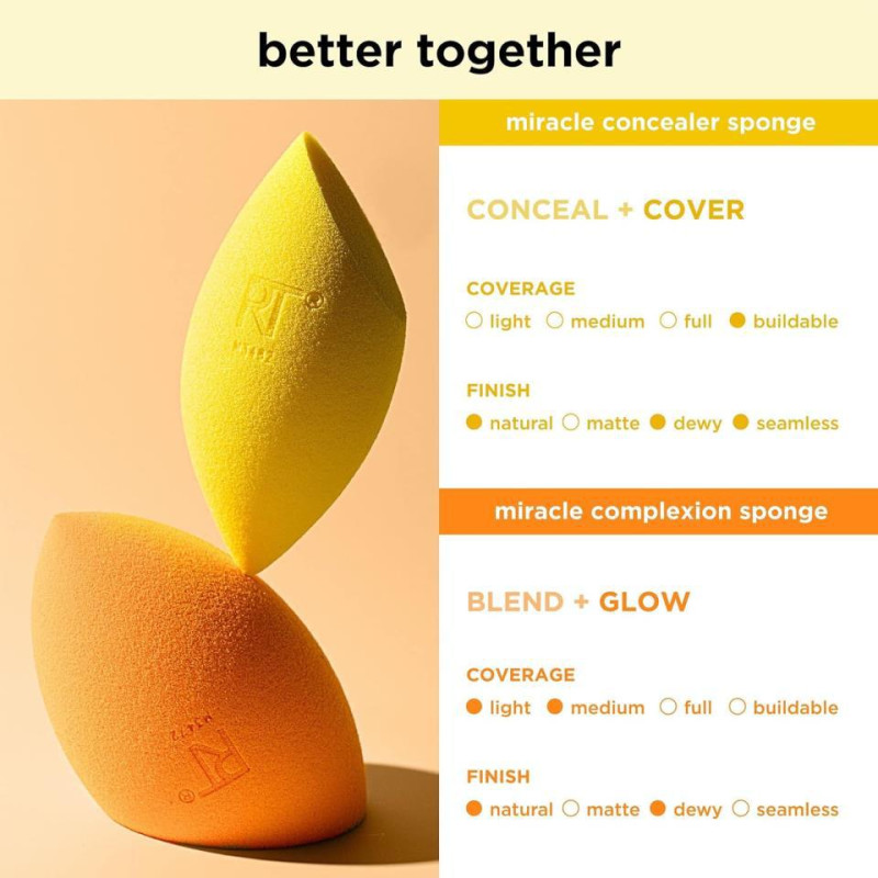 MCS   CONCEALER SPONGE REAL TECHNIQUES