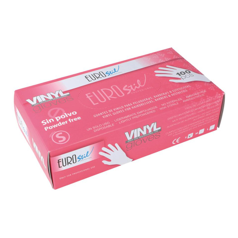 CAJA 100 GUANTES VINILO SIN POLVO S
