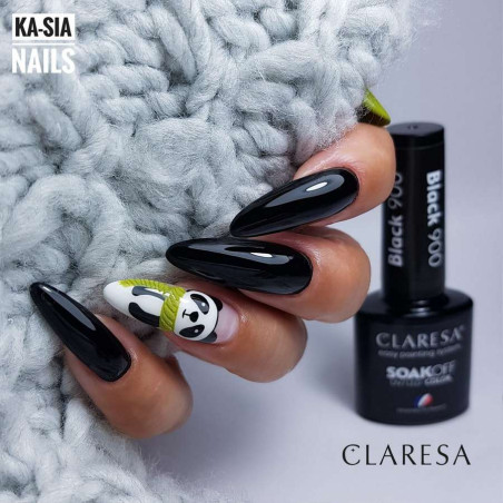 ESMALTE SEMIPERMANTENTE BLACK 900 CLARESA