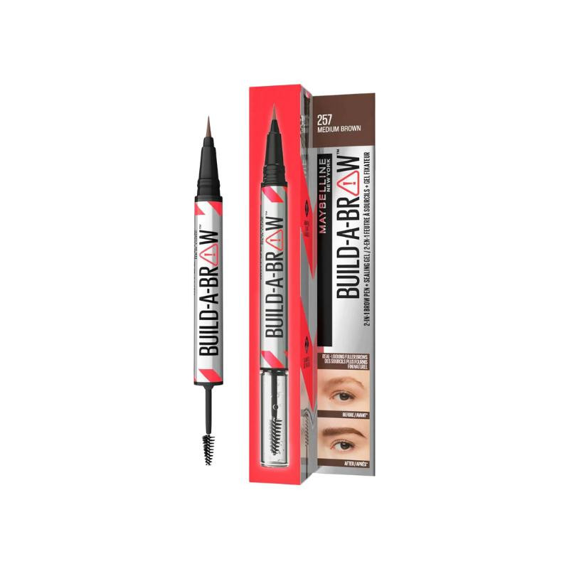 BUILD A BROW 257 MEDIUM BROWN  MAYBELLINE
