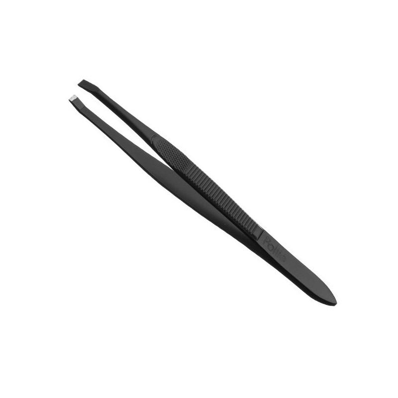 PINZA DEPILAR 9CM NEGRA EUROSTIL