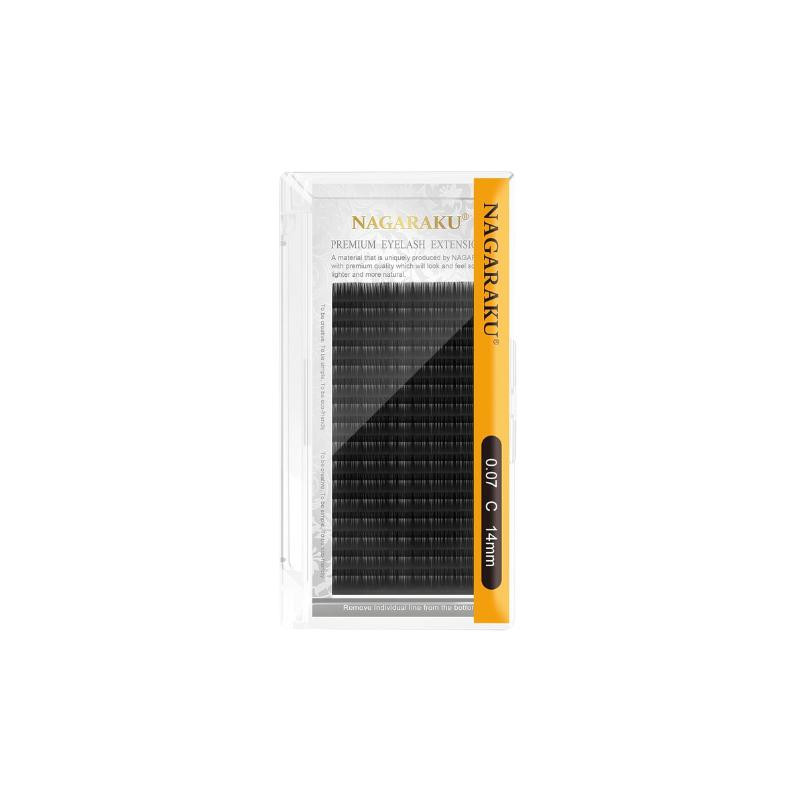 EXTENSIONES DE PESTAÑA MASSCAKU 14MM 0 07C