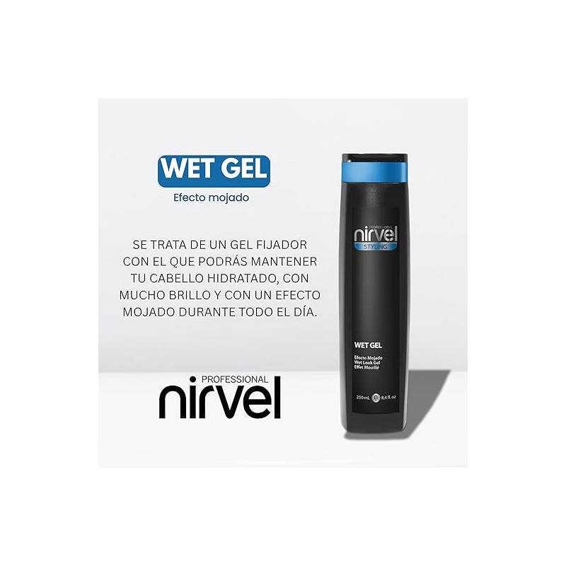 WET GEL NIRVEL EFECTO MOJADO 250ML