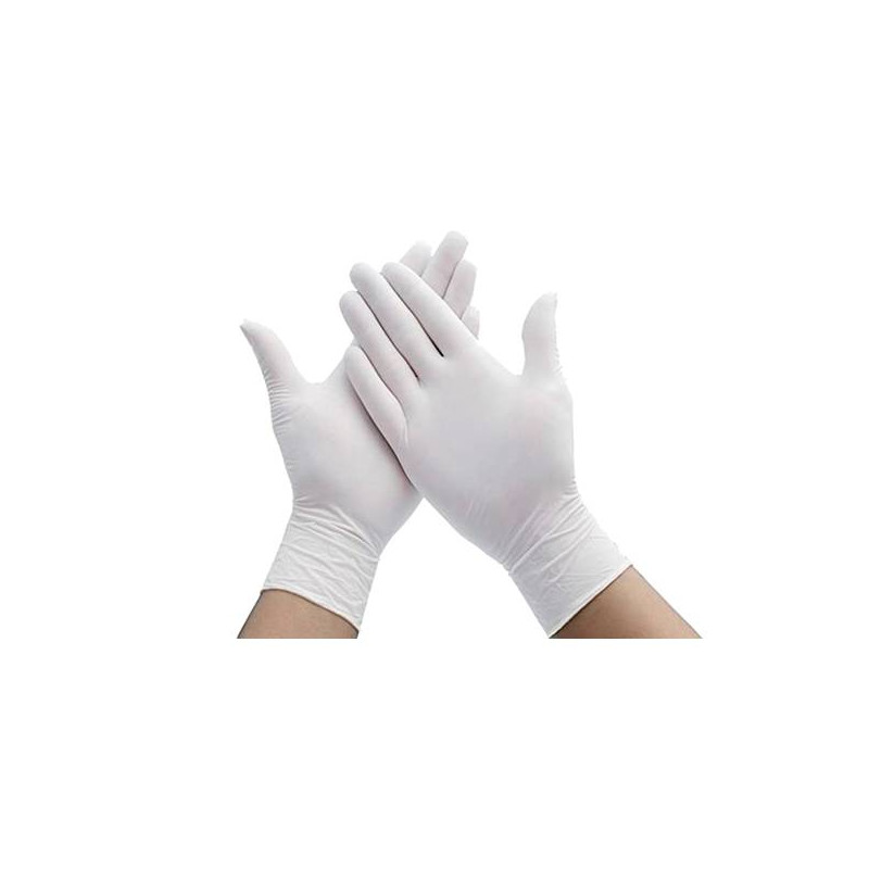 GUANTES NITRILO BLANCO SIN POLVO L SANTEX