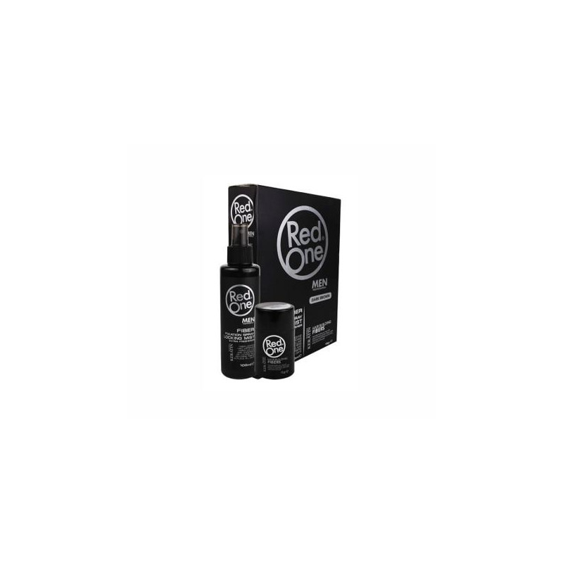 RED ONE FIBER FIXATION SPRAY DARK BROWN