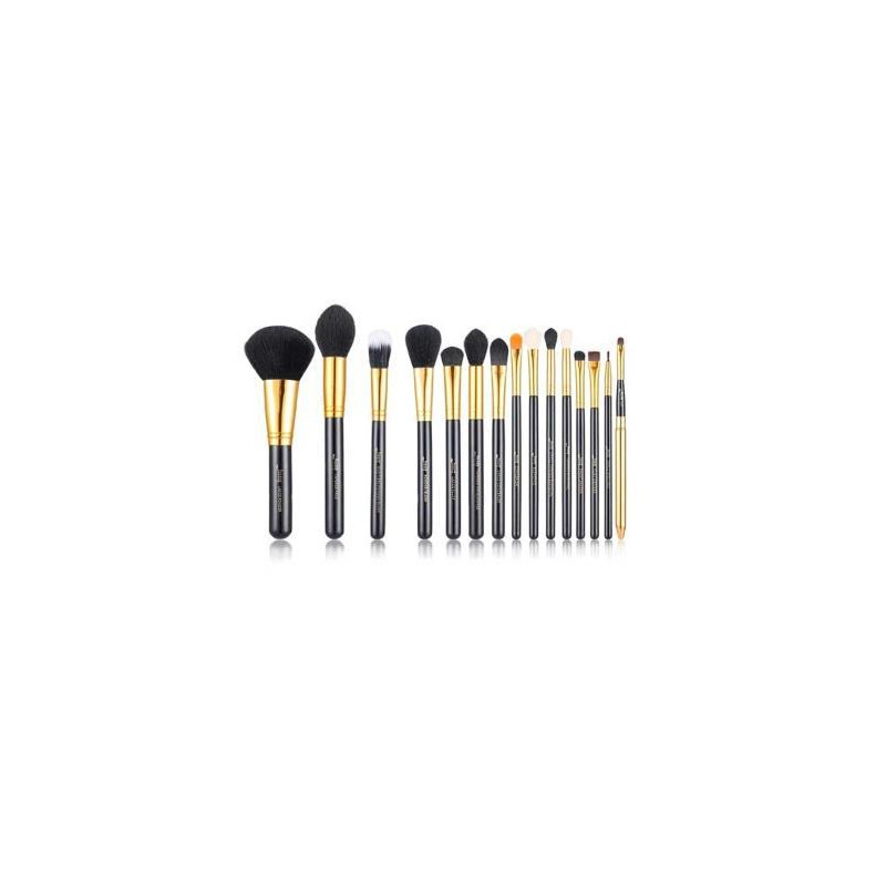 SET 15 PINCELES JESSUP BLACK/GOLD 