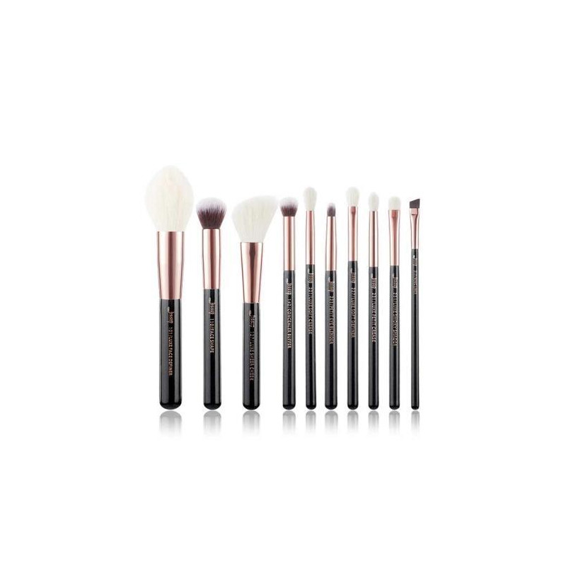 SET 10 PINCELES JESSUP BLACK/ROSE GOLD