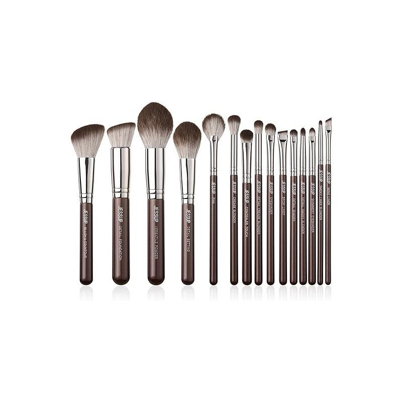 SET BROCHAS 15 PIEZAS JESSUP T498 SHIMMER BROWN